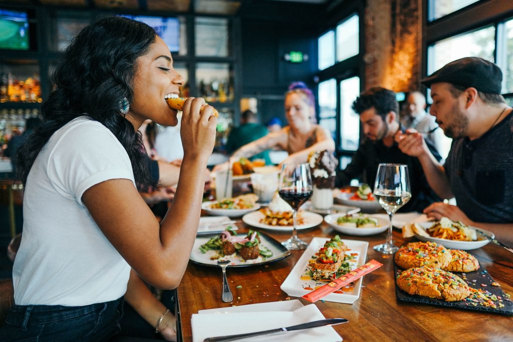 girl eating