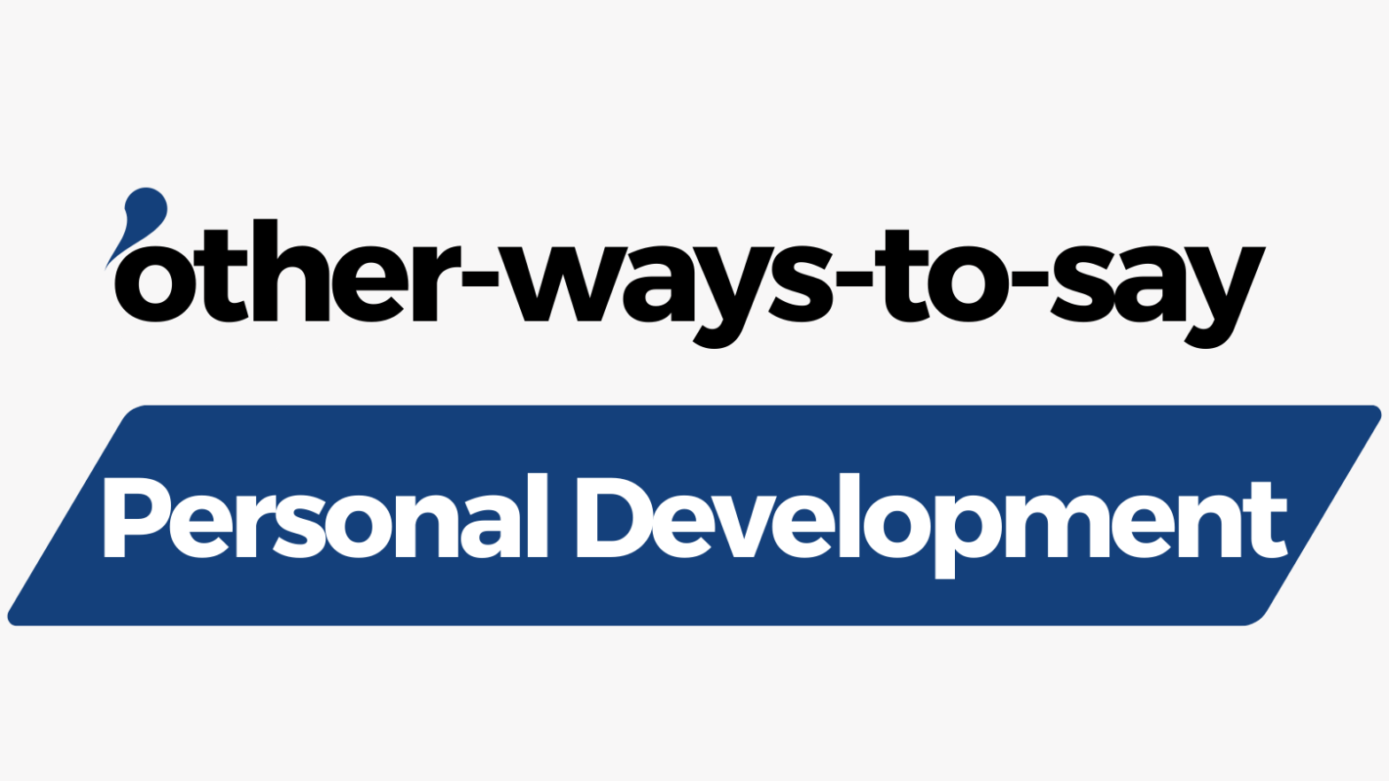 Other Ways to Say Personal Development