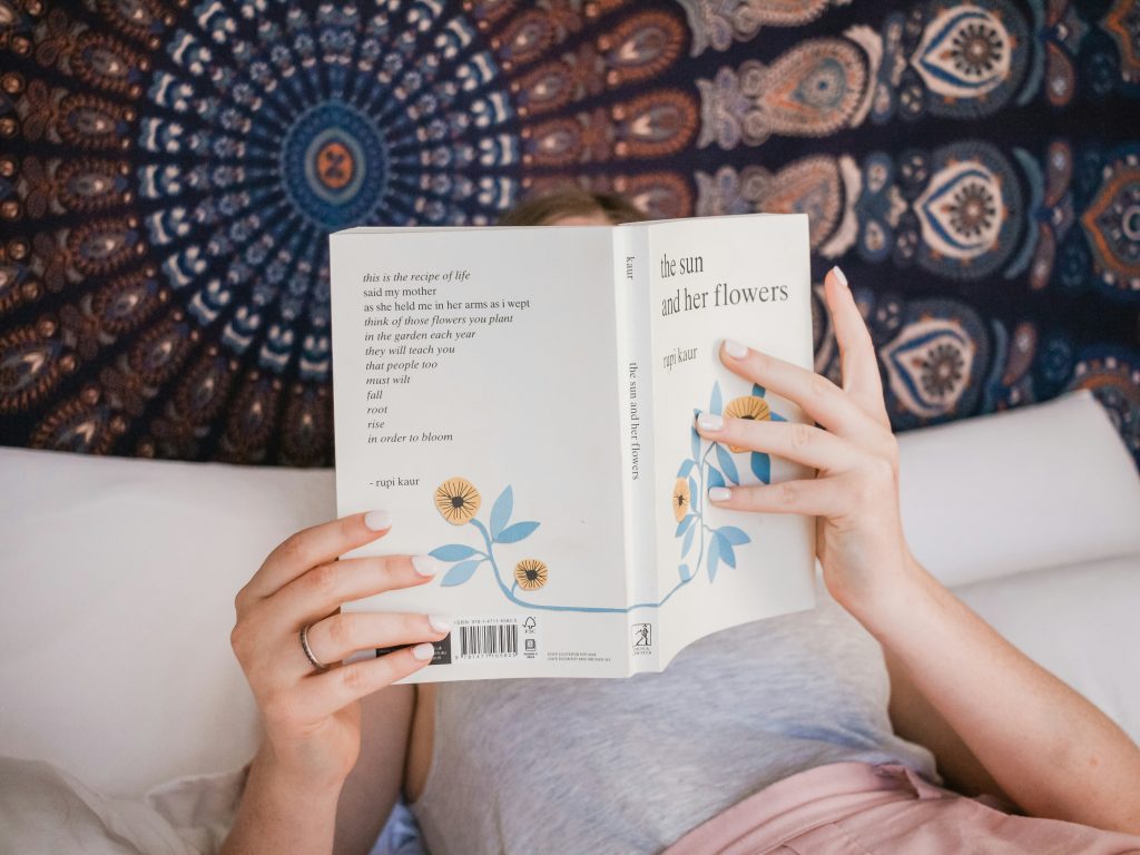 girl reading book
